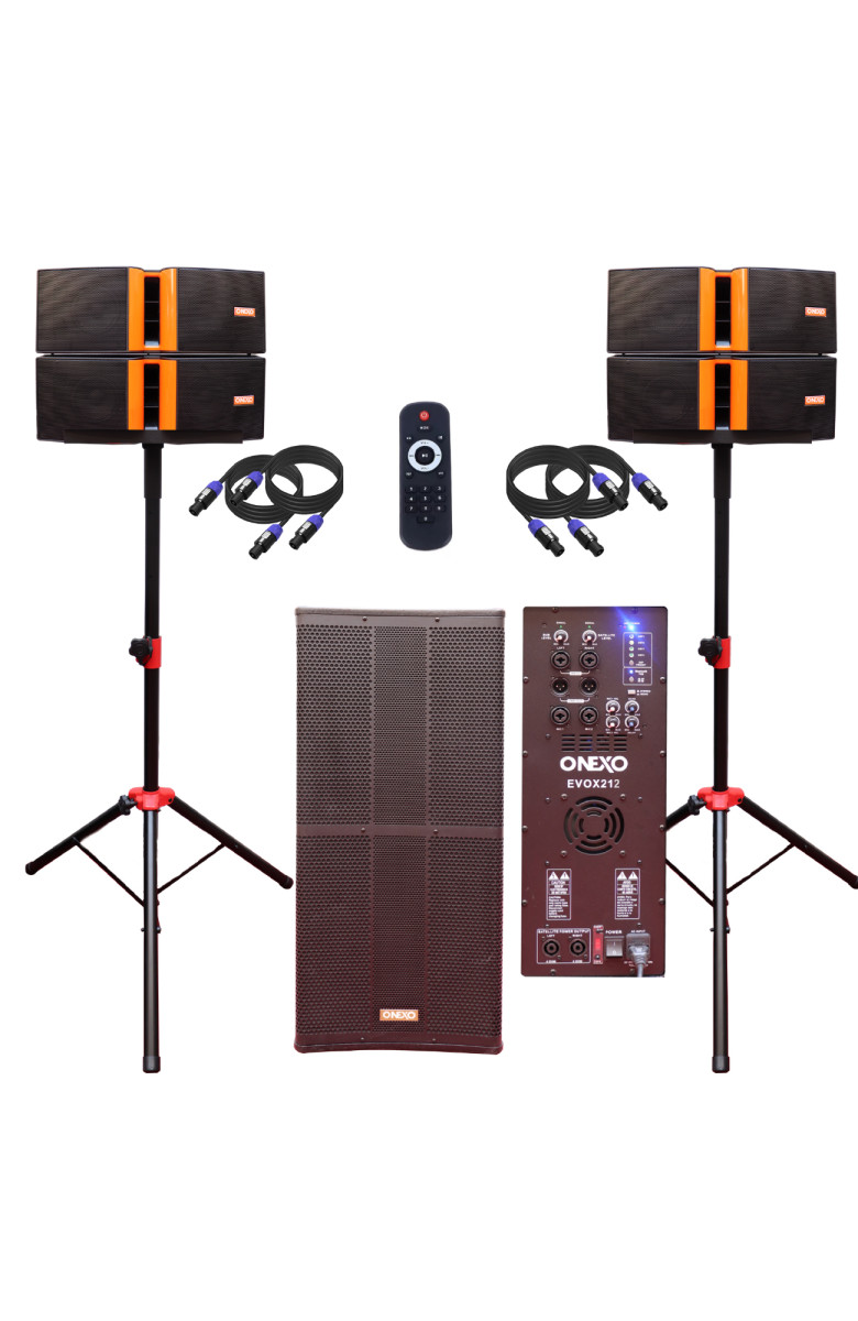 KIT DE SISTEMA LINE ARRAY  AMPLIFICADO EVOX212