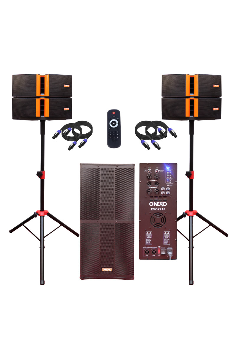 SISTEMA LINE ARRAY Y SUB BAJO AMPLIFICADO EVOX215